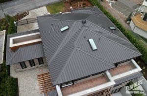 Penfolds Roofing - New Roof Construction - Ziplok Metal Roofing Charcoal - 6